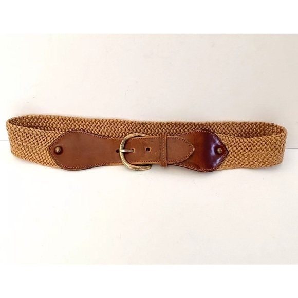 Vintage Calderon Handmade Leather Woven Braided Boho Western Fisherman Nautical - Picture 1 of 5
